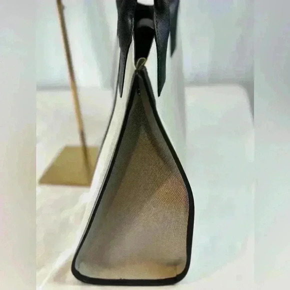 NWT - DKNY Gray with Black Trim Carlita Large Tote - Picture 10 of 12